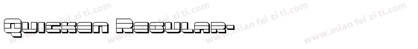 Quicken Regular字体转换